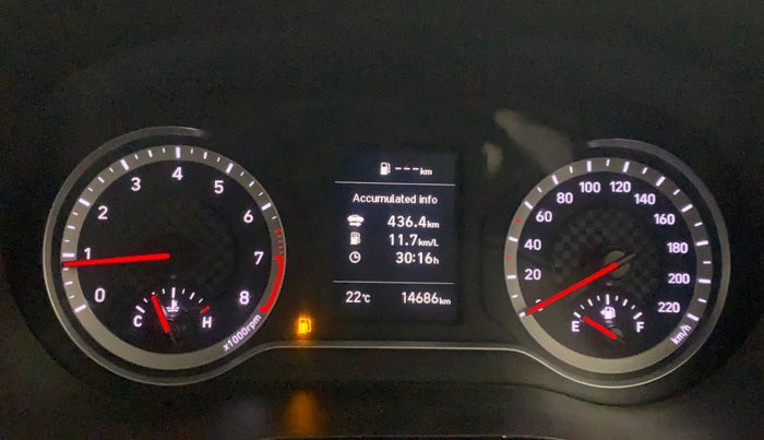 2024 Hyundai AURA SX 1.2 (O), Petrol, Manual, 14,685 km, Odometer Image