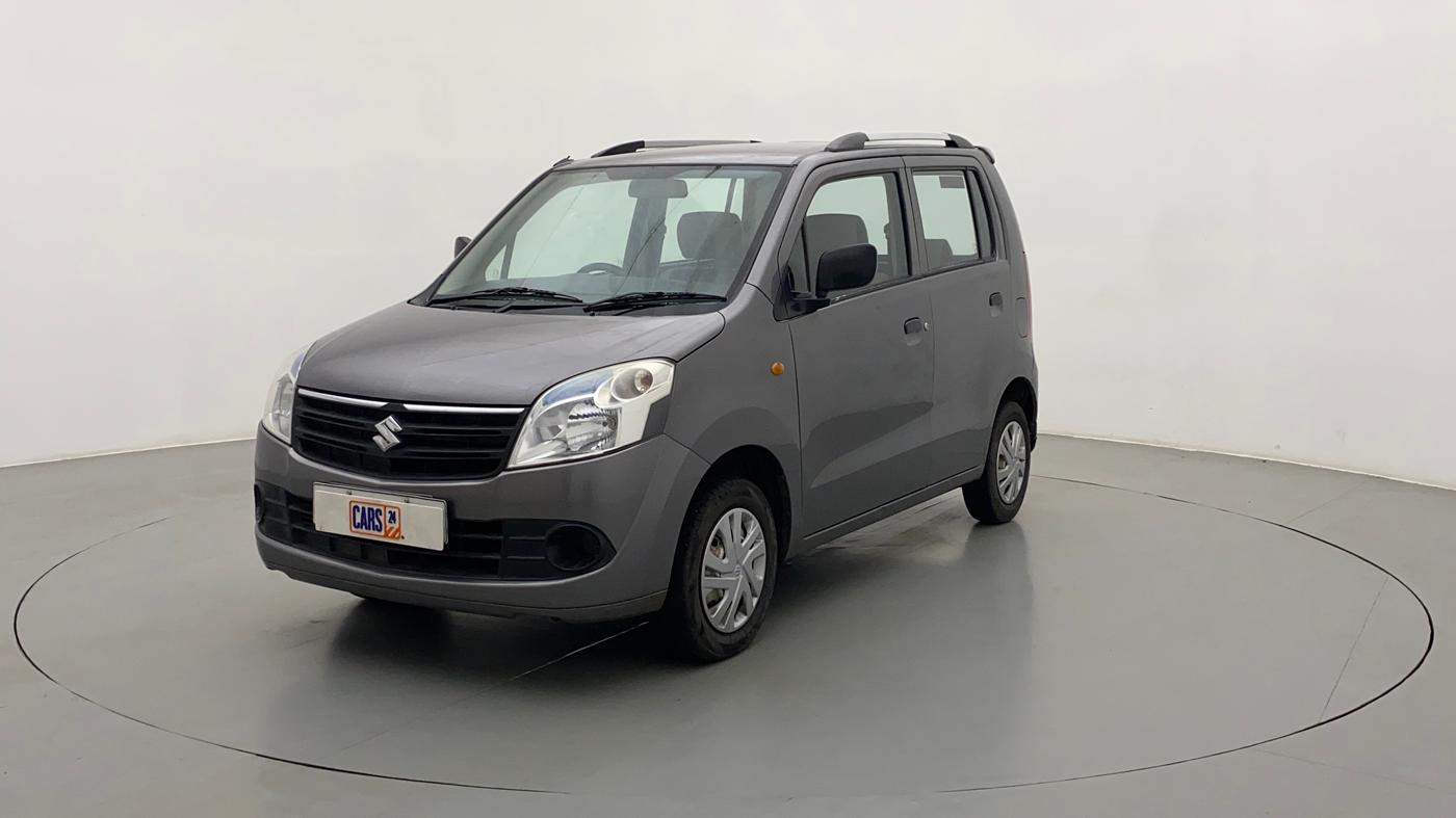 2012 Maruti Wagon R 1.0 LXI, Petrol, Manual, 55,590 km, Left Front Diagonal
