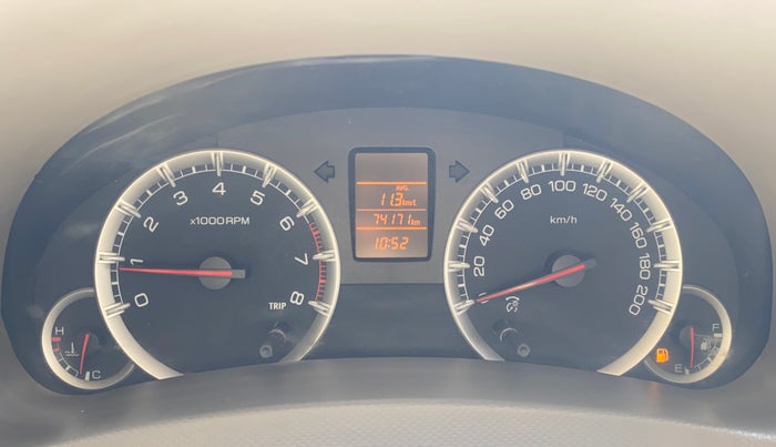 2013 Maruti Ertiga VXI, Petrol, Manual, 74,135 km, Odometer Image