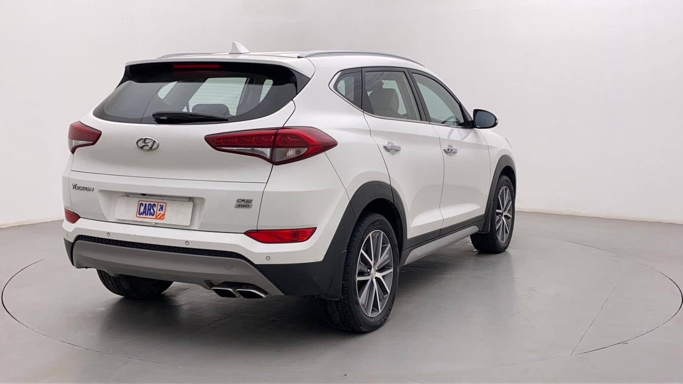2018 Hyundai Tucson GLS 4WD AT DIESEL, Diesel, Automatic, 25,995 km, Right Back Diagonal