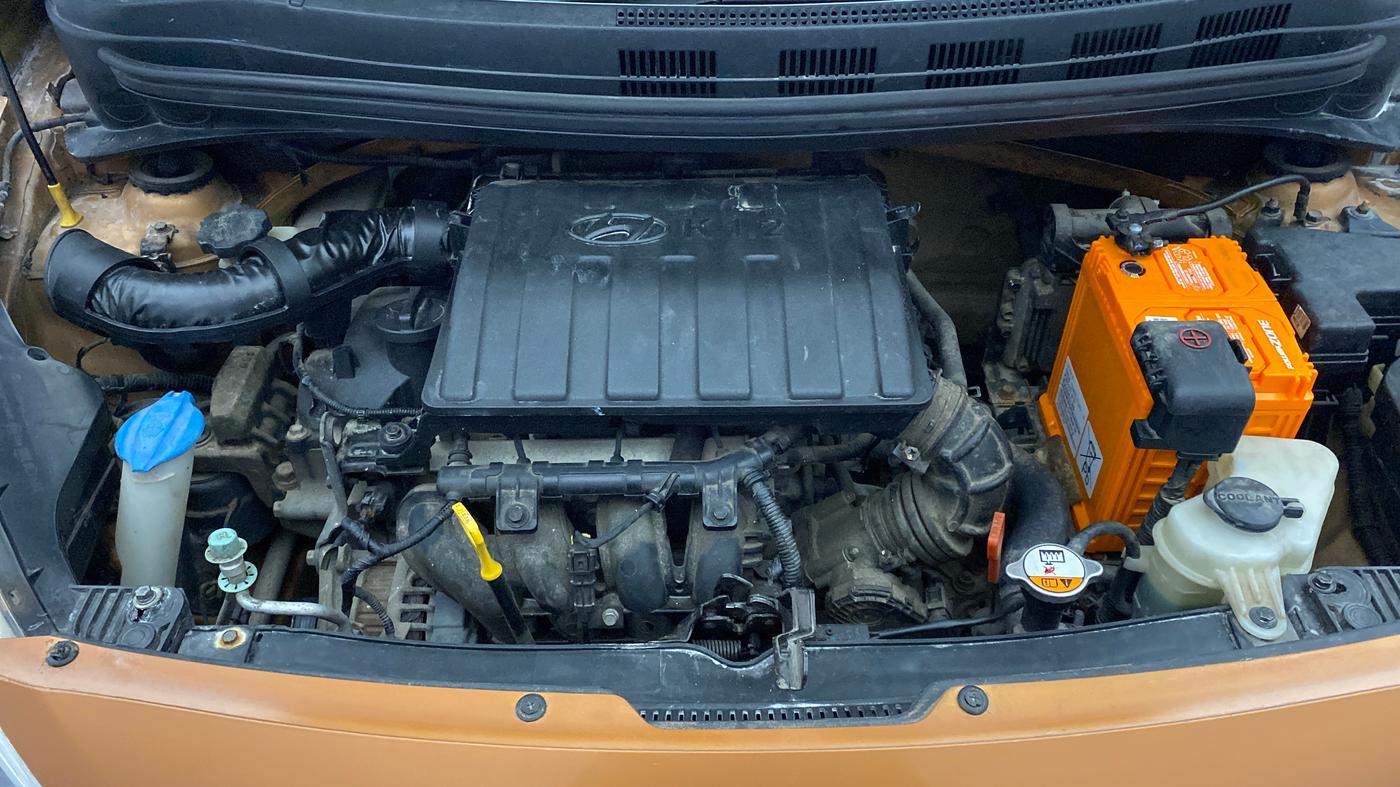 2014 Hyundai Grand i10 ASTA AT 1.2 KAPPA VTVT, Petrol, Automatic, 33,036 km, Engine View