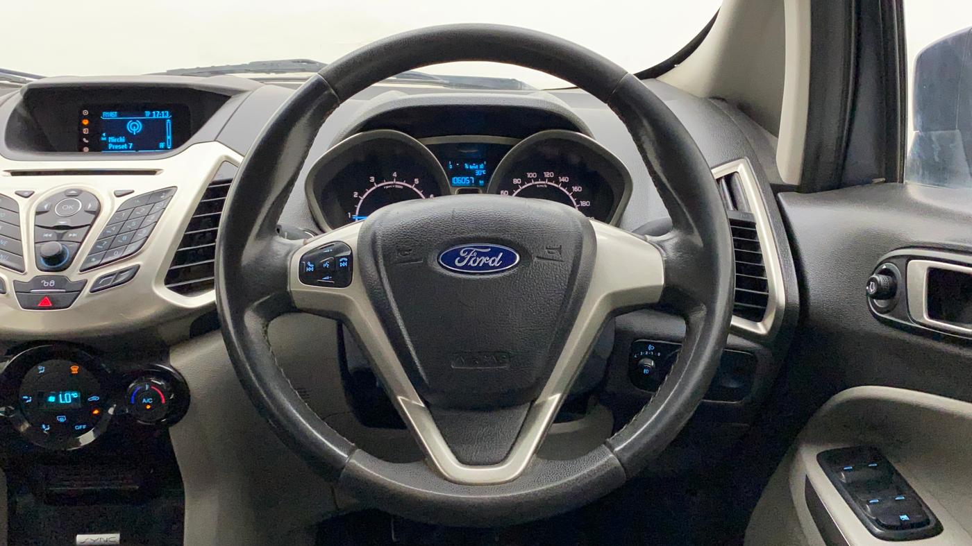 2016 Ford Ecosport TITANIUM 1.5L PETROL, Petrol, Manual, 1,06,057 km, Steering Wheel Close Up