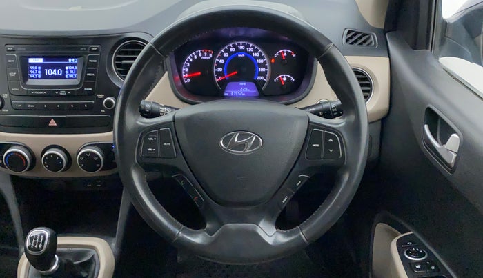 2016 Hyundai Grand i10 ASTA 1.2 KAPPA VTVT, Petrol, Manual, 37,552 km, Steering Wheel Close Up
