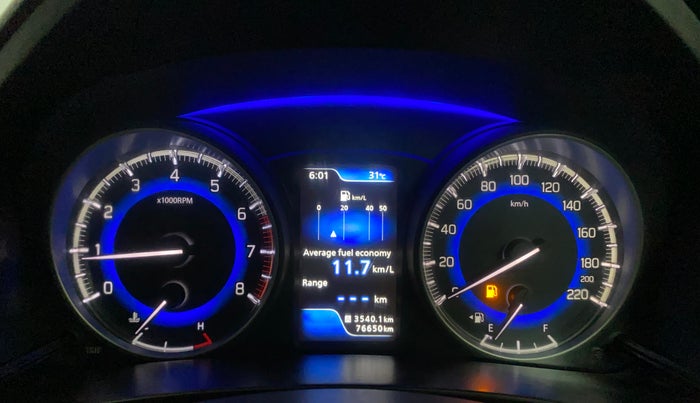 2016 Maruti Baleno ALPHA PETROL 1.2, Petrol, Manual, 76,641 km, Odometer Image
