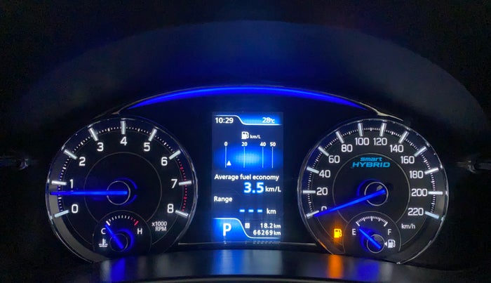 2019 Maruti Ciaz ALPHA  AT 1.5 SHVS PETROL, Petrol, Automatic, 66,269 km, Odometer Image