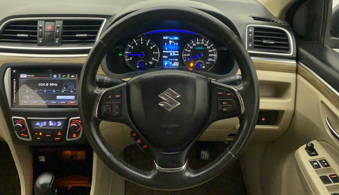 2019 Maruti Ciaz ALPHA  AT 1.5 SHVS PETROL, Petrol, Automatic, 66,269 km, Steering Wheel Close Up