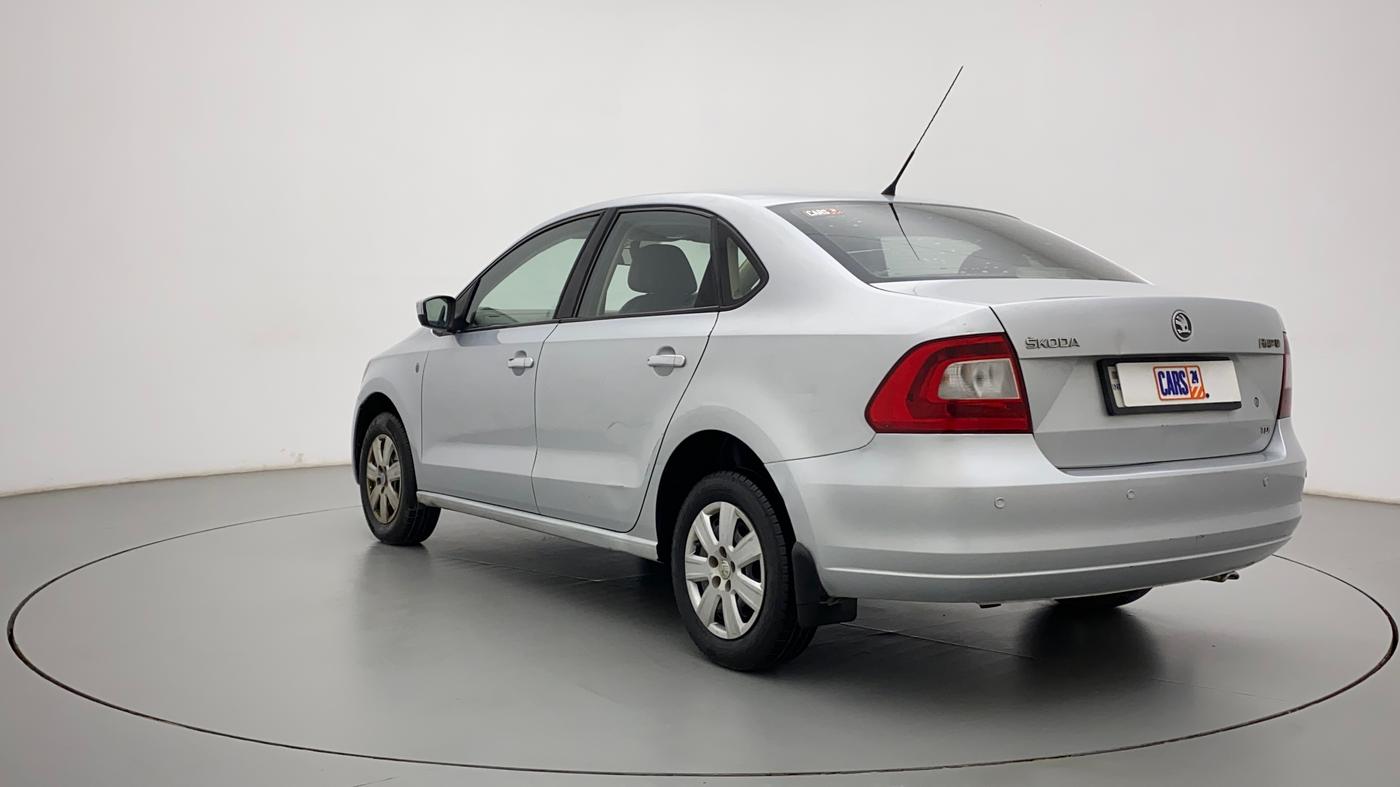 2013 Skoda Rapid AMBITION 1.6 TDI CR MT, Diesel, Manual, 77,104 km, Left Back Diagonal