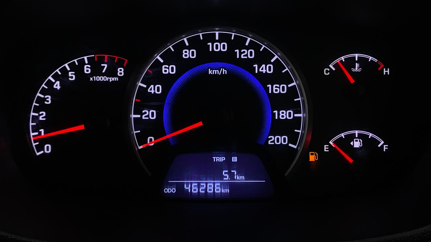 2017 Hyundai Grand i10 SPORTZ (O) 1.2 KAPPA VTVT, Petrol, Manual, 46,286 km, Odometer Image