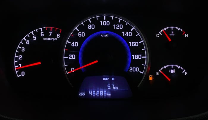 2017 Hyundai Grand i10 SPORTZ (O) 1.2 KAPPA VTVT, Petrol, Manual, 46,286 km, Odometer Image