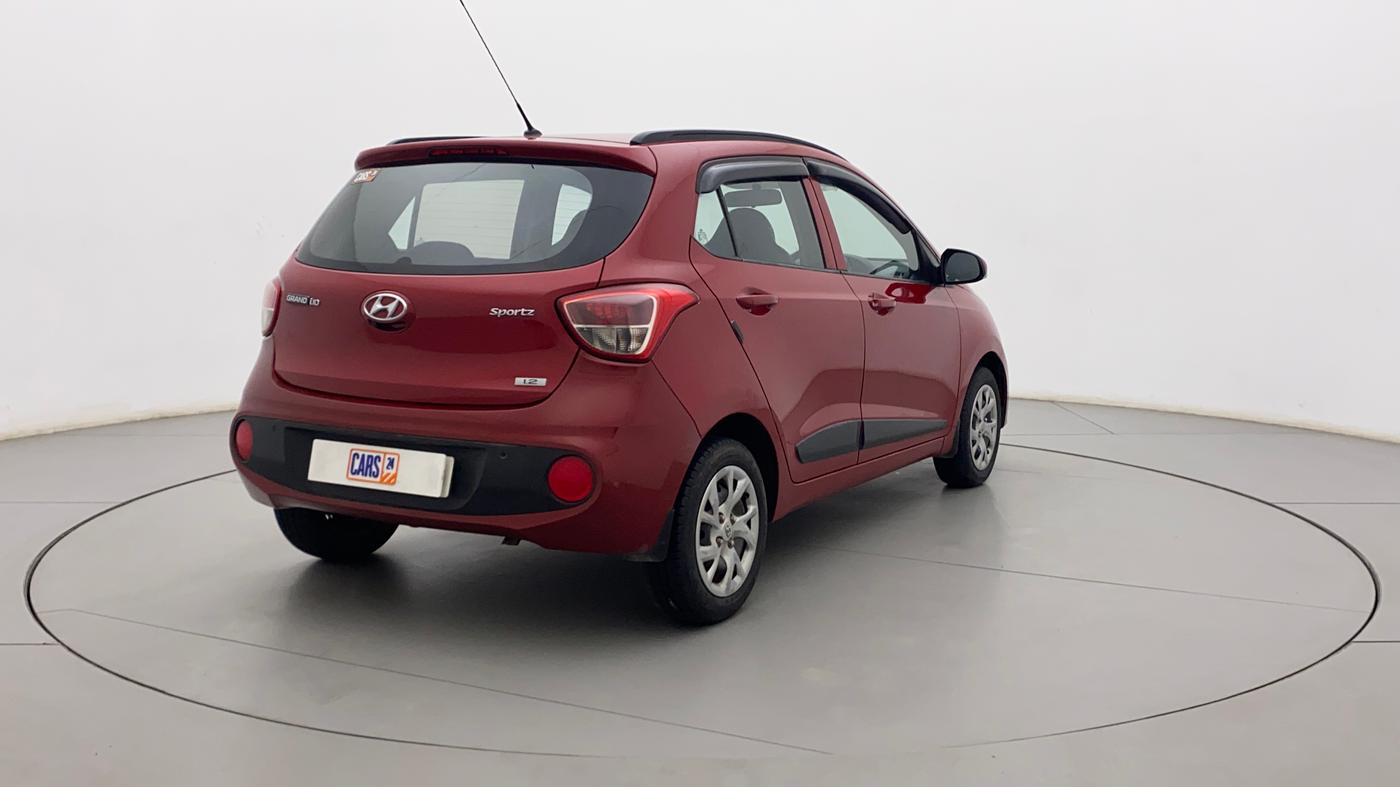 2017 Hyundai Grand i10 SPORTZ (O) 1.2 KAPPA VTVT, Petrol, Manual, 46,286 km, Right Back Diagonal
