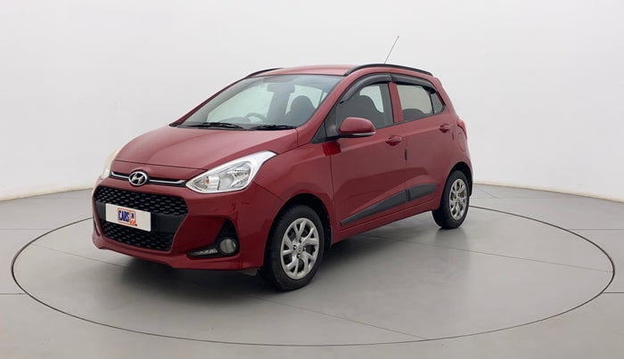 2017 Hyundai Grand i10 SPORTZ (O) 1.2 KAPPA VTVT, Petrol, Manual, 46,286 km, Left Front Diagonal