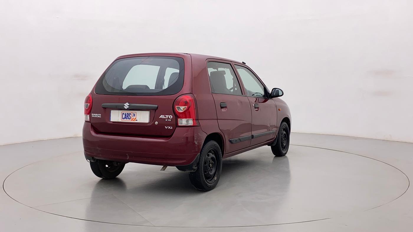2011 Maruti Alto K10 VXI, Petrol, Manual, 69,606 km, Right Back Diagonal