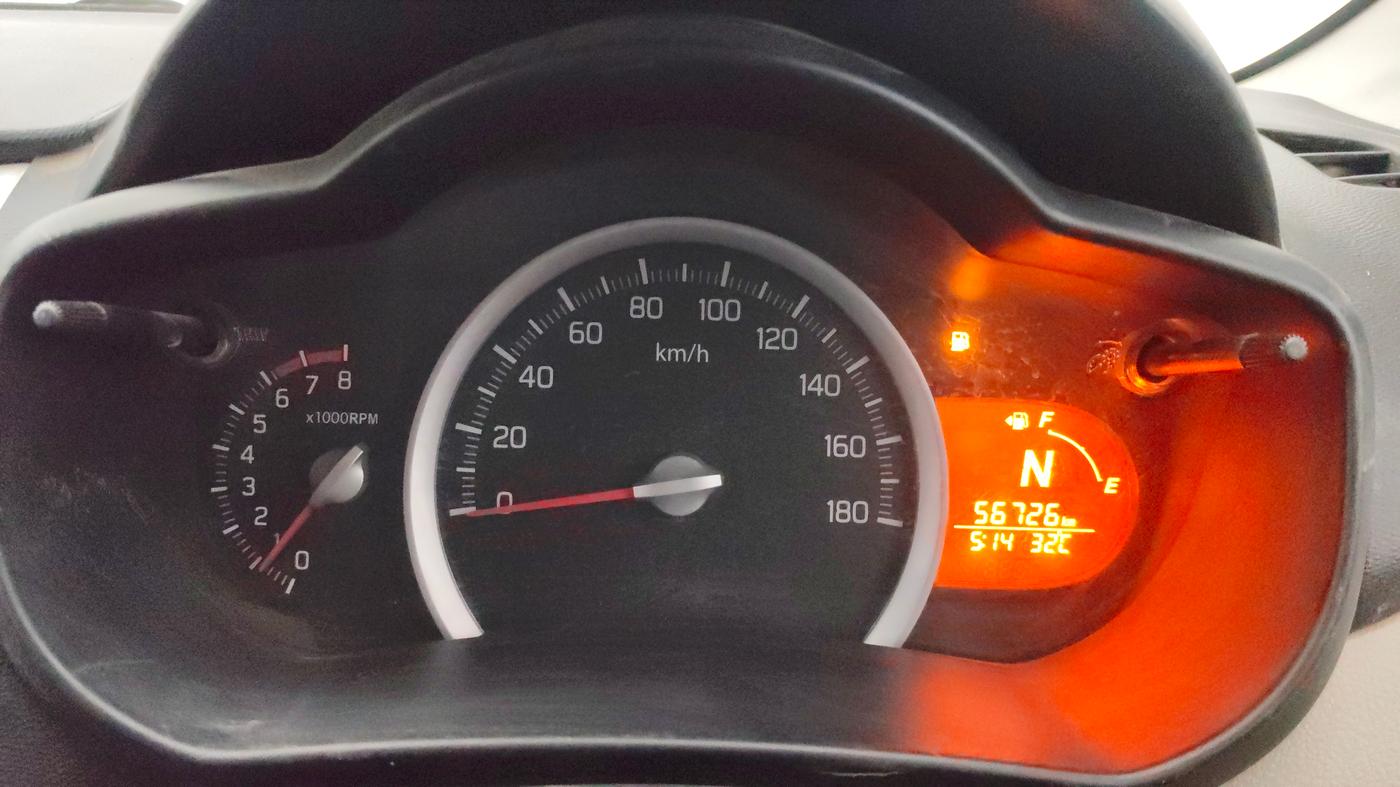 2014 Maruti Celerio VXI AMT, Petrol, Automatic, 56,724 km, Odometer Image