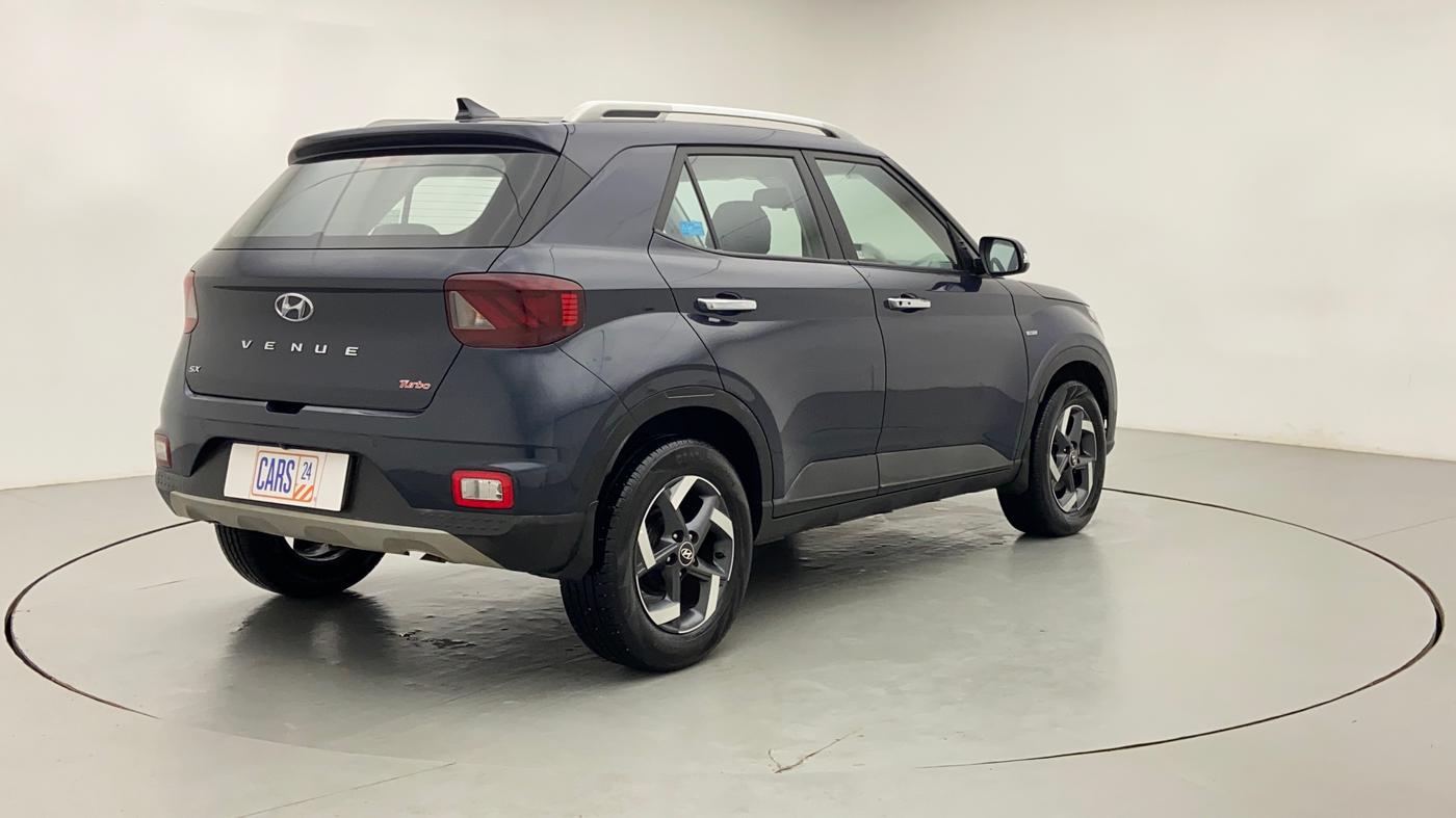 2020 Hyundai VENUE 1.0 TURBO GDI SX+ AT, Petrol, Automatic, 37,374 km, Right Back Diagonal (45- Degree) View