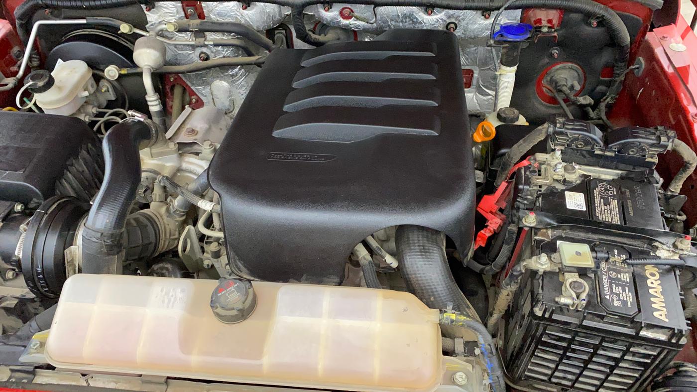 2023 Mahindra Thar LX P 2WD AT HT, Petrol, Automatic, 25,059 km, Engine View - Left