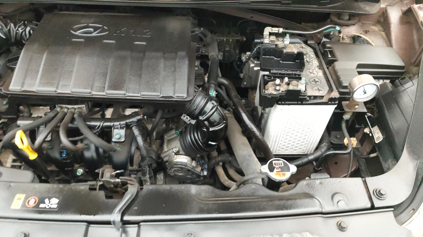 2022 Hyundai AURA S 1.2 CNG, CNG, Manual, 12,695 km, Engine View - Left