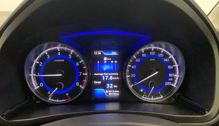 2017 Maruti Baleno ALPHA PETROL 1.2, Petrol, Manual, 80,188 km, Odometer Image