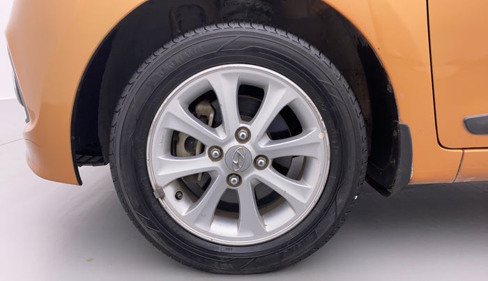 2014 Hyundai Grand i10 ASTA 1.2 AT VTVT, Petrol, Automatic, 76,393 km, Left Front Wheel