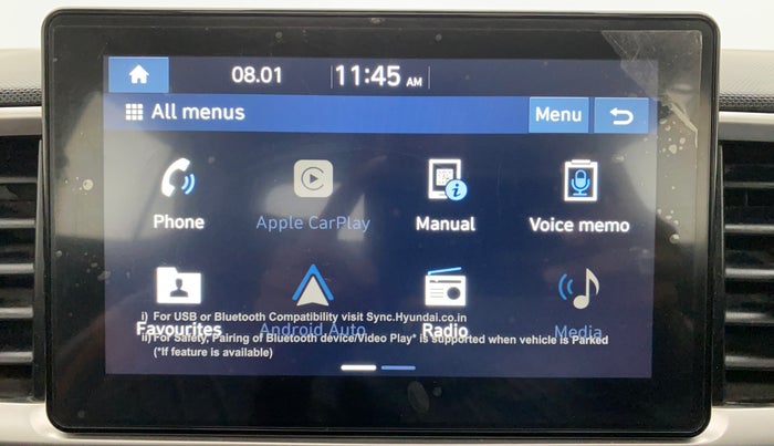 2020 Hyundai VENUE 1.5 SX CRDI MT, Diesel, Manual, 41,718 km, Infotainment System