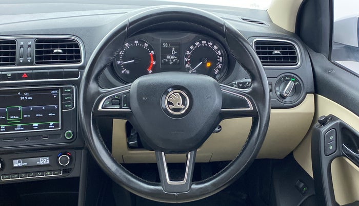 2018 Skoda Rapid STYLE 1.6 MPI MT, Petrol, Manual, 38,702 km, Steering Wheel Close Up