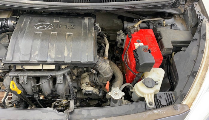 2017 Hyundai Grand i10 SPORTZ (O) AT 1.2 KAPPA VTVT, Petrol, Automatic, 23,602 km, Engine View - Left