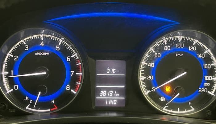 2016 Maruti Baleno DELTA PETROL 1.2, Petrol, Manual, 38,127 km, Odometer Image