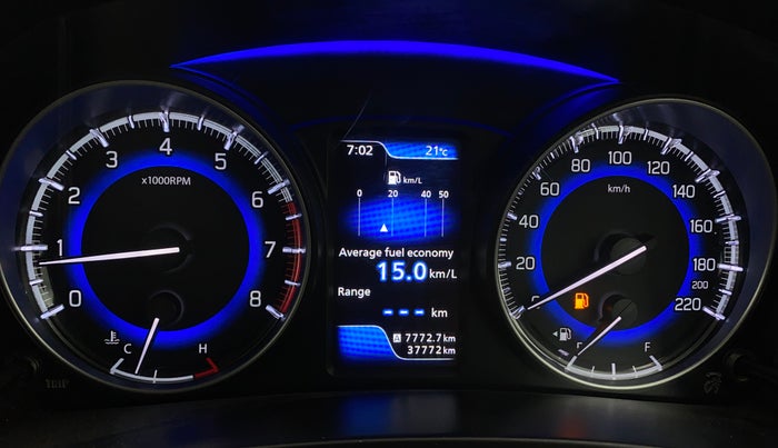 2021 Maruti Baleno ALPHA PETROL 1.2, Petrol, Manual, 37,741 km, Odometer Image