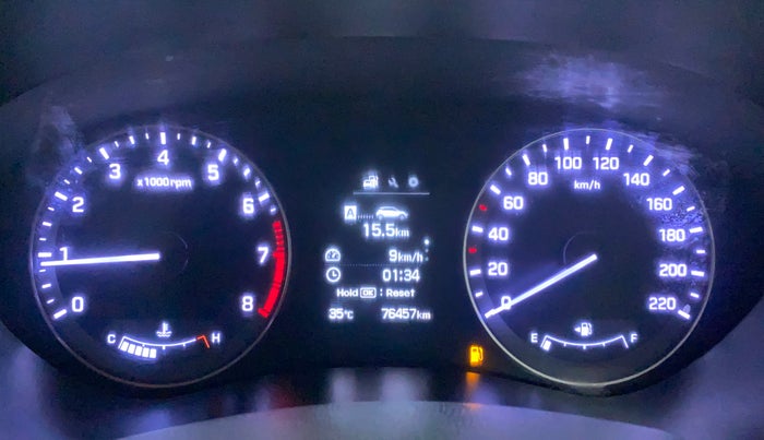 2016 Hyundai Elite i20 ASTA 1.2 (O), Petrol, Manual, 76,384 km, Odometer Image