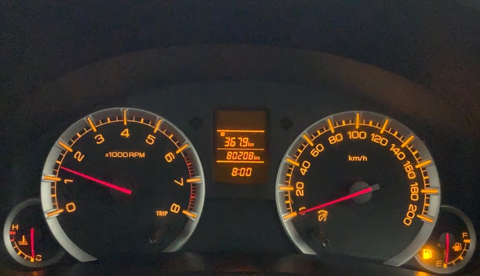 2012 Maruti Swift VXI, Petrol, Manual, 80,388 km, Odometer Image