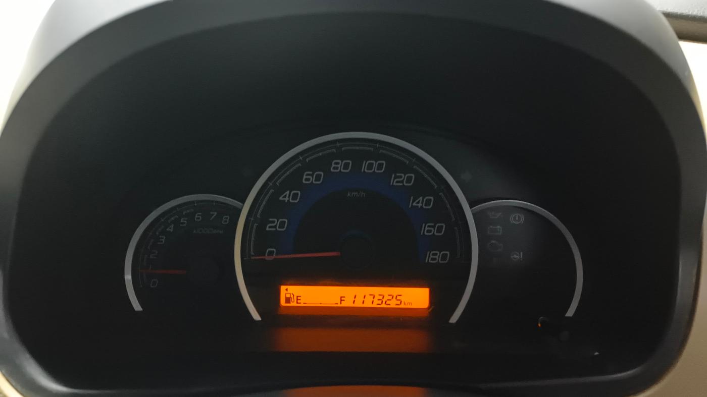 2017 Maruti Wagon R 1.0 VXI, Petrol, Manual, 1,17,308 km, Odometer Image