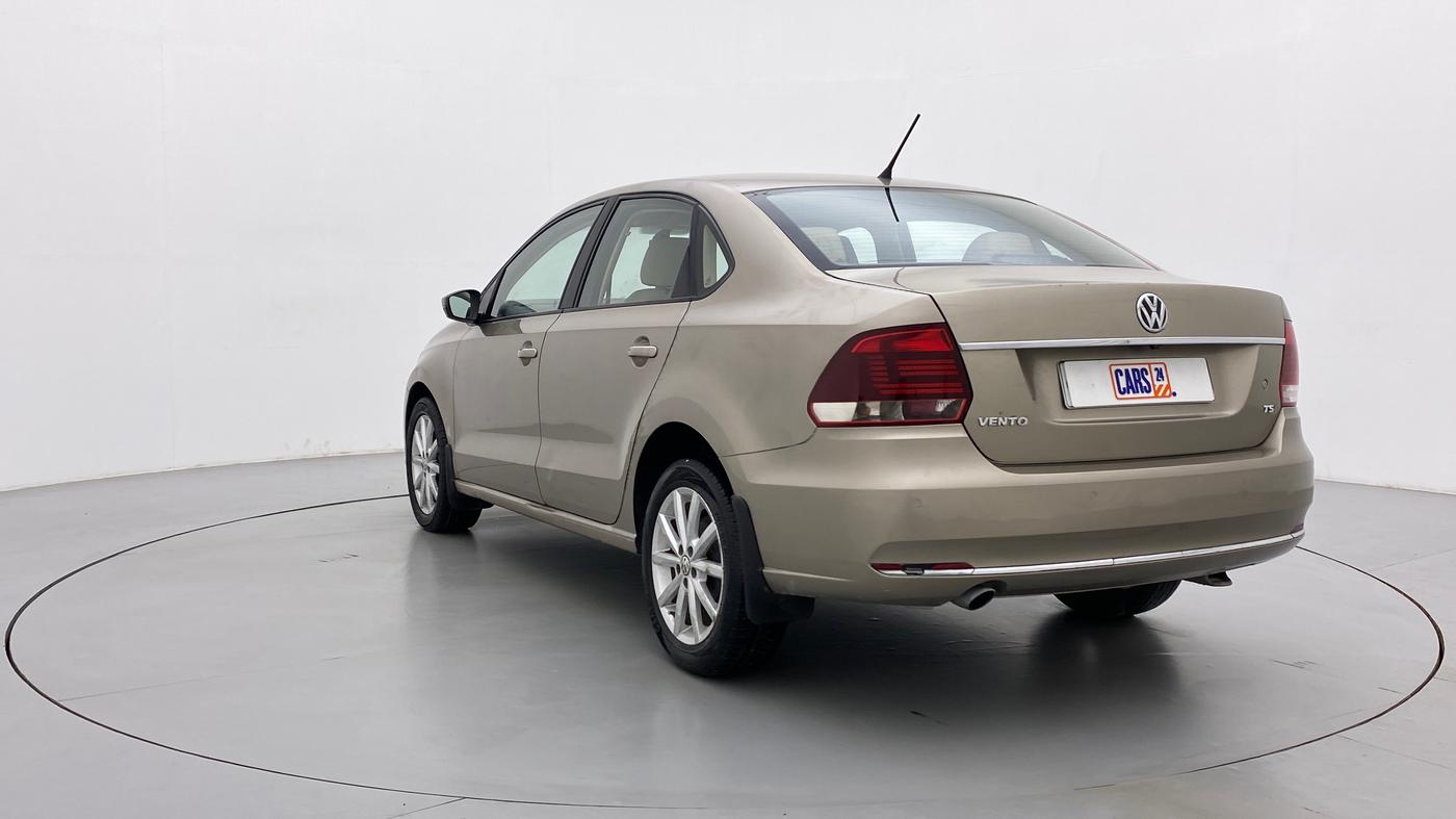 2017 Volkswagen Vento 1.2 TSI HIGHLINE PLUS AT, Petrol, Automatic, 85,541 km, Left Back Diagonal