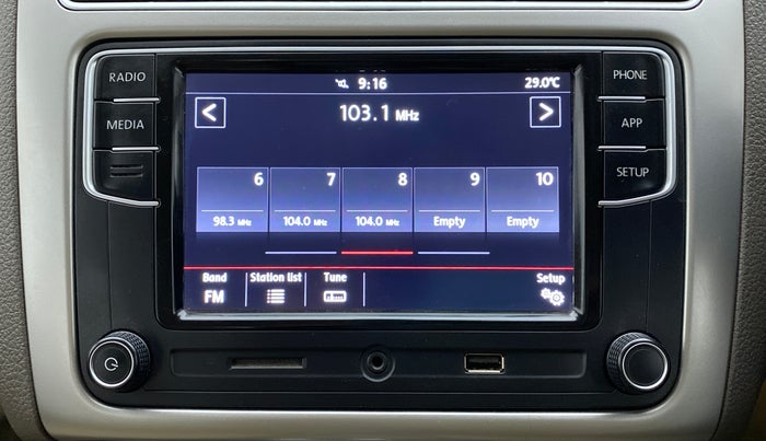 2017 Volkswagen Vento 1.2 TSI HIGHLINE PLUS AT, Petrol, Automatic, 85,541 km, Infotainment System