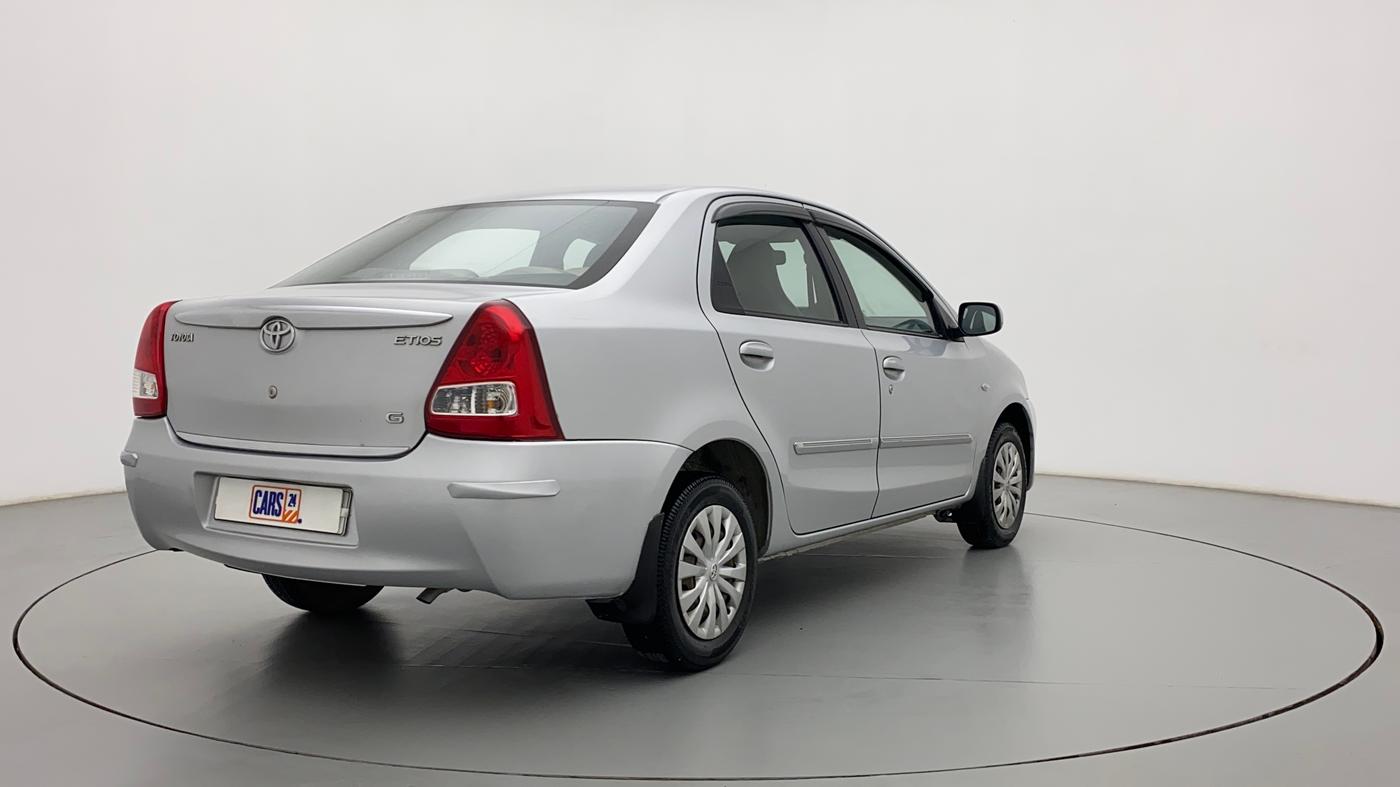 2011 Toyota Etios G, Petrol, Manual, 71,426 km, Right Back Diagonal