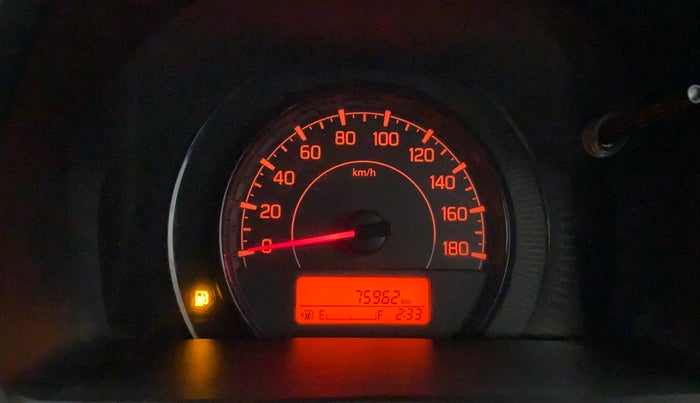 2019 Maruti New Wagon-R VXI 1.2, Petrol, Manual, 75,953 km, Odometer Image