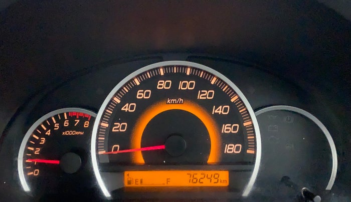 2014 Maruti Wagon R 1.0 VXI, Petrol, Manual, 76,342 km, Odometer Image