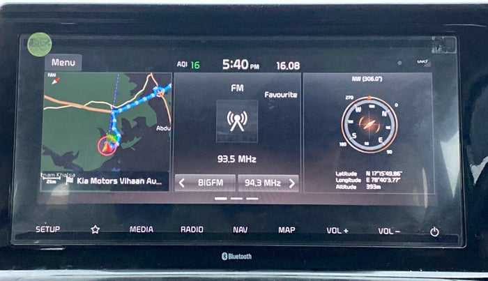 2020 KIA SELTOS HTX AT PETROL, Petrol, Automatic, 14,519 km, Touchscreen Infotainment System