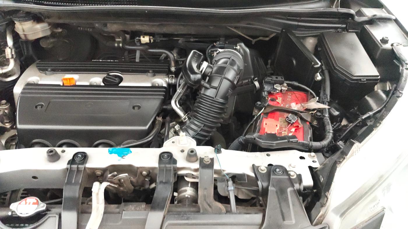 2015 Honda CRV 2.4L 2WD AT, Petrol, Automatic, 1,04,498 km, Engine View - Left