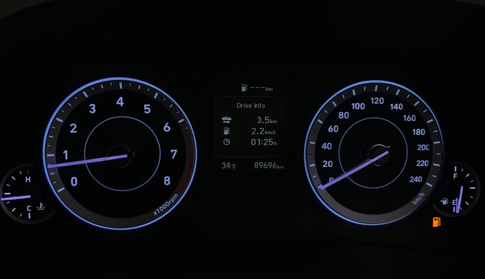 2021 Hyundai Creta SX EXECUTIVE 1.5 PETROL, Petrol, Manual, 89,693 km, Odometer Image