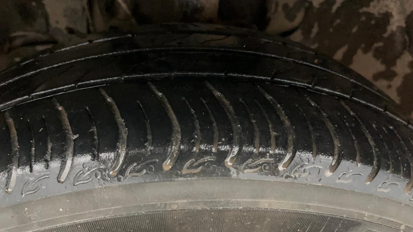 2023 Tata TIGOR XZ PLUS CNG, CNG, Manual, 71,682 km, Left Front Tyre Tread
