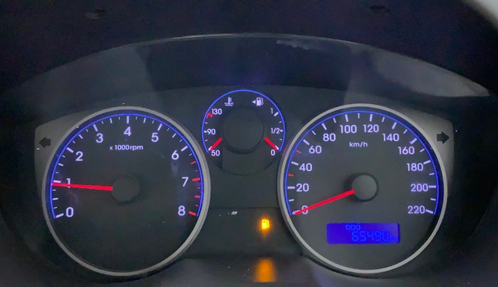 2013 Hyundai i20 MAGNA (O) 1.2, Petrol, Manual, 65,489 km, Odometer Image