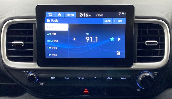 2019 Hyundai VENUE 1.0L Turbo GDI SX(O) MT, Petrol, Manual, 11,321 km, Infotainment System