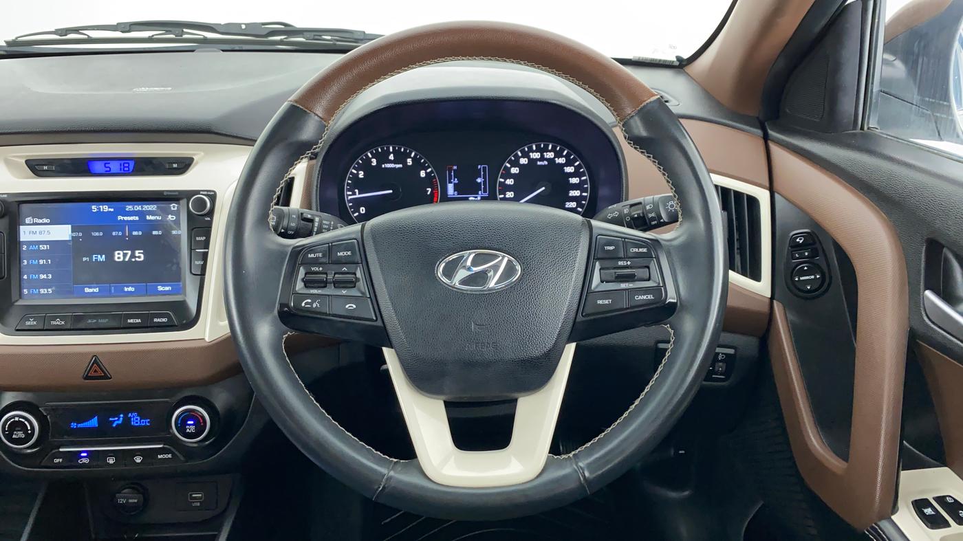 2019 Hyundai Creta 1.6 VTVT SX AUTO, Petrol, Automatic, 17,171 km, Steering Wheel Close Up
