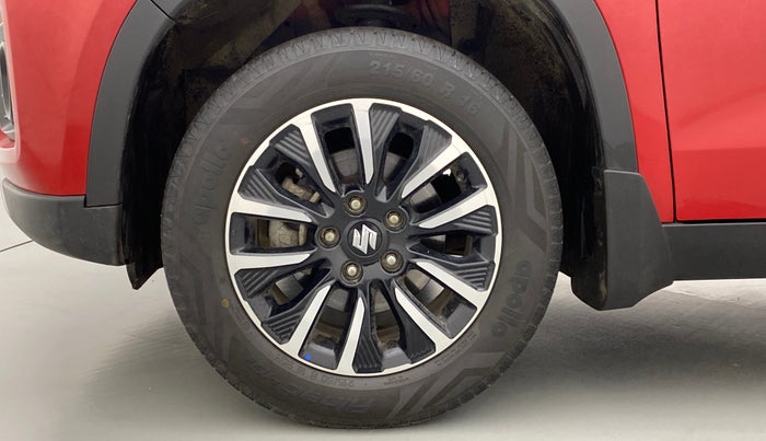 2020 Maruti Vitara Brezza ZXI+ AT SHVS DUAL TONE, Petrol, Automatic, 14,792 km, Left Front Wheel