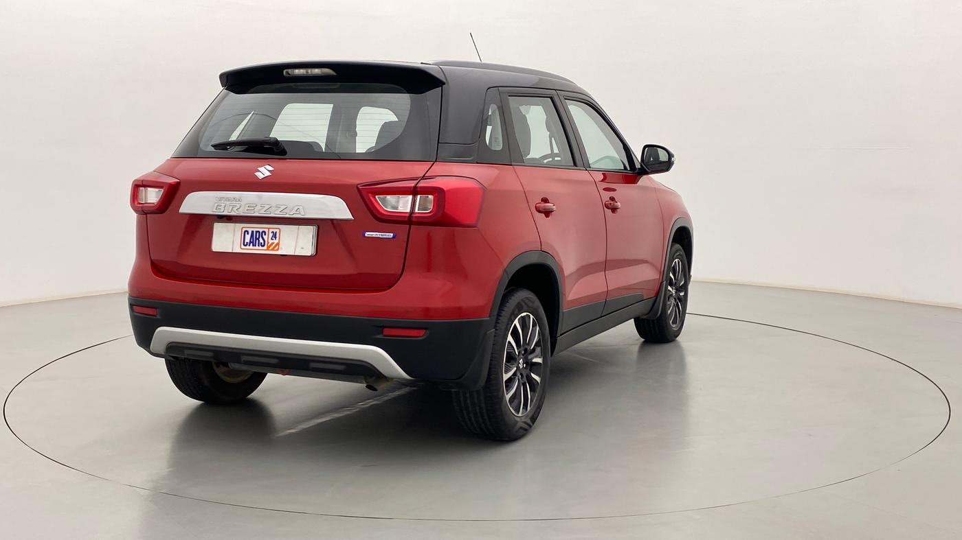2020 Maruti Vitara Brezza ZXI+ AT SHVS DUAL TONE, Petrol, Automatic, 14,792 km, Right Back Diagonal