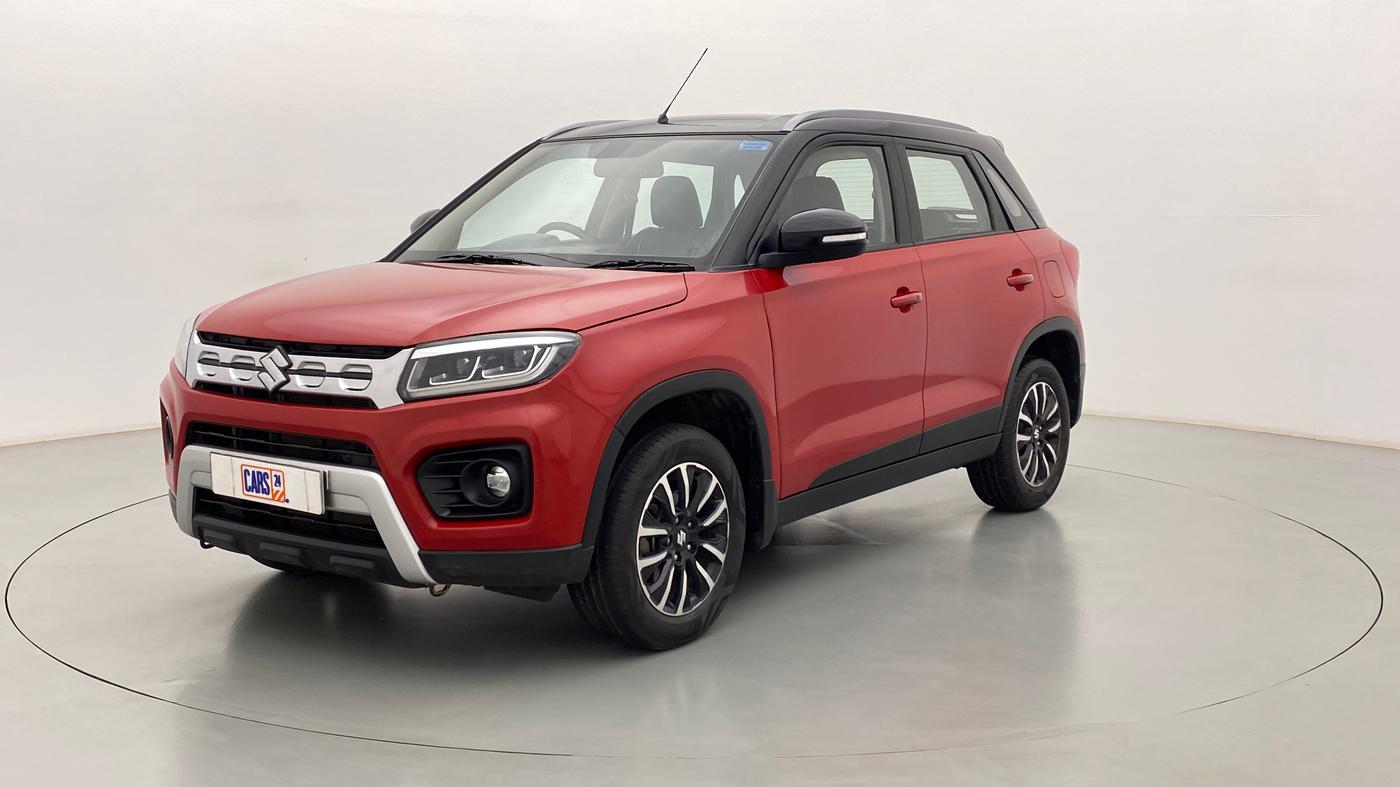 2020 Maruti Vitara Brezza ZXI+ AT SHVS DUAL TONE, Petrol, Automatic, 14,792 km, Left Front Diagonal