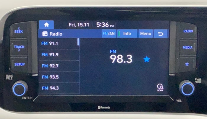 2021 Hyundai GRAND I10 NIOS SPORTZ 1.2 KAPPA VTVT, Petrol, Manual, 36,070 km, Infotainment System