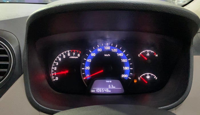 2014 Hyundai Xcent S 1.2, Petrol, Manual, 1,06,542 km, Odometer Image