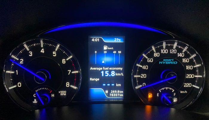 2019 Maruti Ciaz ALPHA 1.5 SHVS PETROL, Petrol, Manual, 76,307 km, Odometer Image