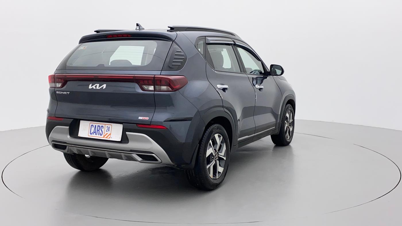 2021 KIA SONET HTX 1.0 IMT, Petrol, Manual, 15,437 km, Right Back Diagonal