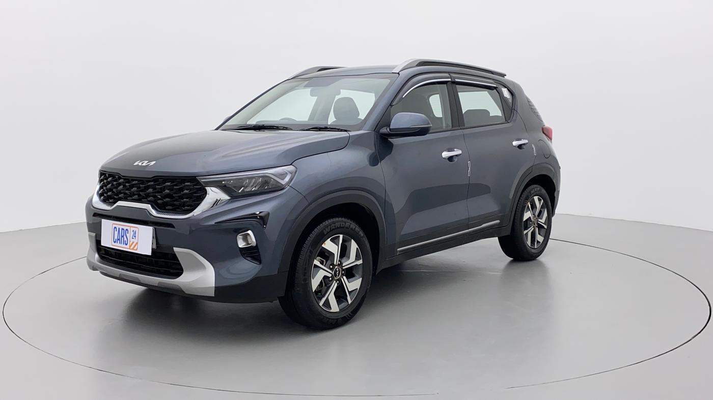 2021 KIA SONET HTX 1.0 IMT, Petrol, Manual, 15,437 km, Left Front Diagonal